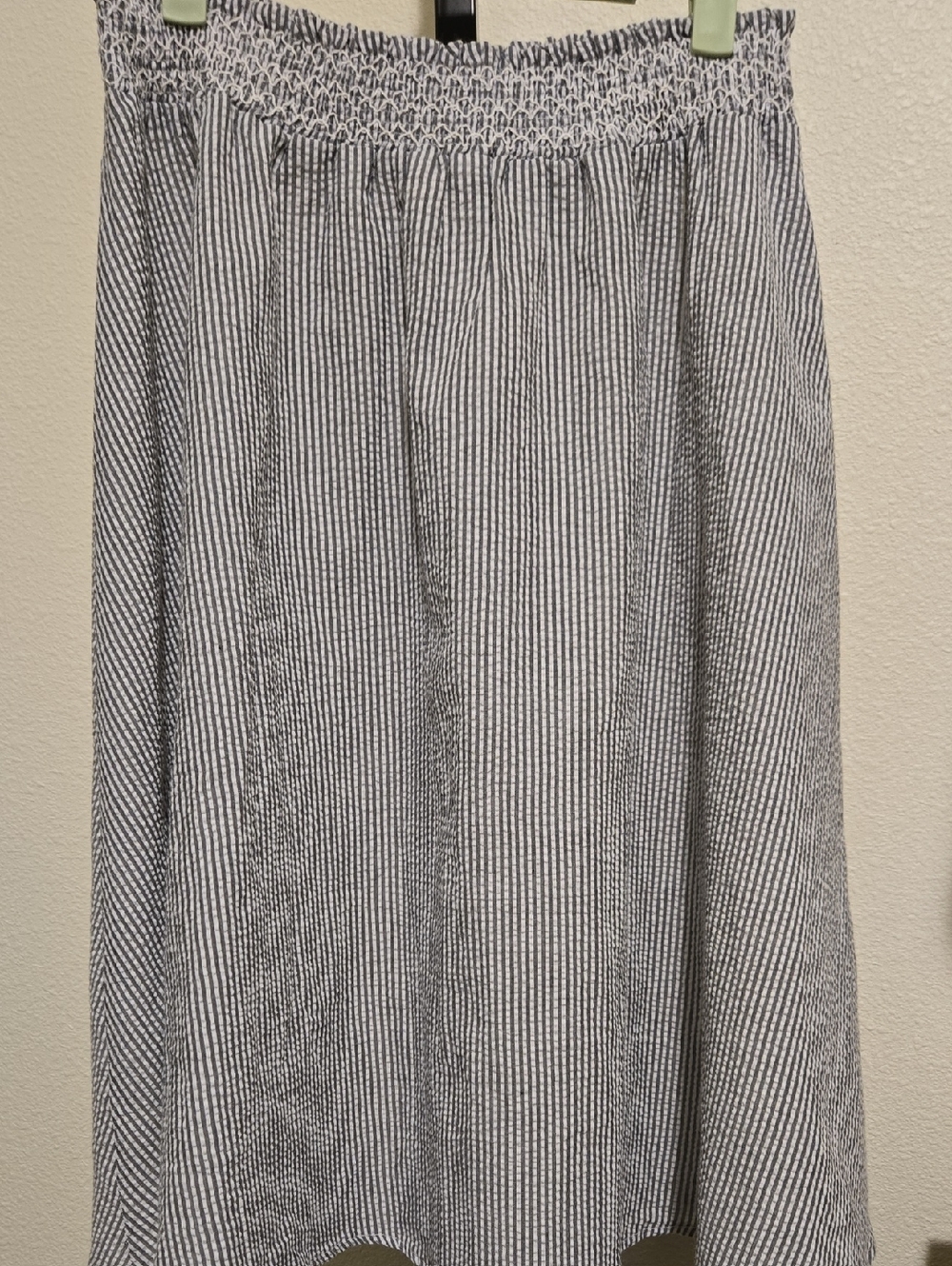POL Striped Midi Skirt